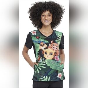 3XL Baby Lion King Character Scrub Top 3XL